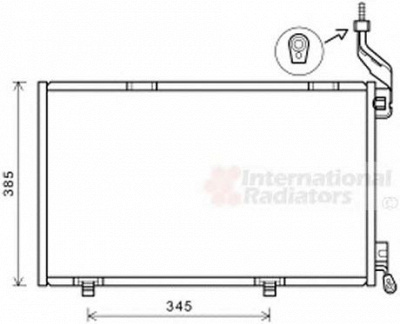 VAN WEZEL 18005590 -  Конденсатор, кондиционер